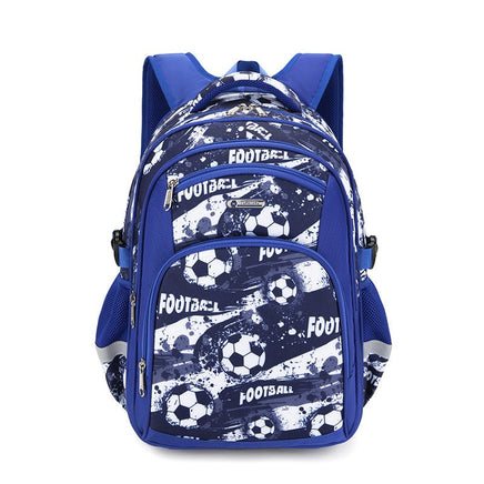 Boys' Football Elementary School Backpack Multi Football Blue
