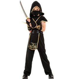 Boys Halloween Costume - Little Kids Spooky Outfit for Trick-or-Treating Black Gold