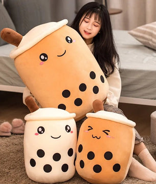 Bubble Tea Cup Plush Toy - Lusy Store LLC