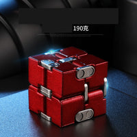 Infinity Cube Educational Toy for Stress Relief Zinc alloy red