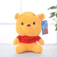 Cartoon Plush Winnie The Pooh Mickey Minnie Tigger Piggy Short Stuffed Animal Children's Holiday Gift Winnie The Pooh 40cm (15.7inch)