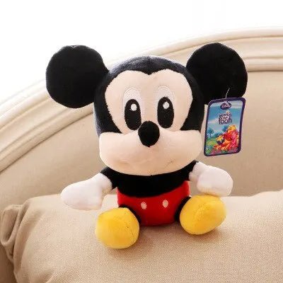 Cartoon Plush Winnie The Pooh Mickey Minnie Tigger Piggy Short Stuffed Animal Children's Holiday Gift Mickey 40cm (15.7inch)