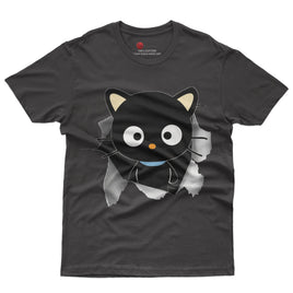 Chococat t shirt - Cute funny graphic tees - Unisex novelty cotton t shirt Black