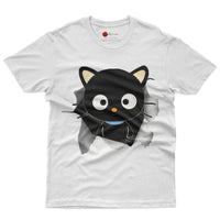 Chococat t shirt - Cute funny graphic tees - Unisex novelty cotton t shirt White