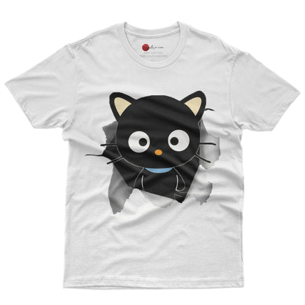 Chococat t shirt - Cute funny graphic tees - Unisex novelty cotton t shirt White