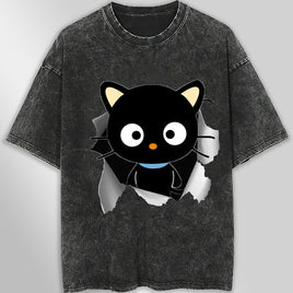 Chococat t shirt - Cute funny graphic tees - Unisex wide sleeve style - Lusy Store LLC
