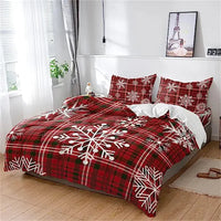 Christmas Duvet Cover Bow Pattern Comforter Covers Xmas Gift Decorations for Children 6