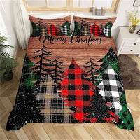 Christmas Duvet Cover Bow Pattern Comforter Covers Xmas Gift Decorations for Children 12