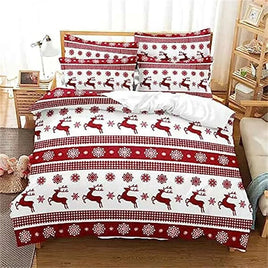 Christmas Duvet Cover Bow Pattern Comforter Covers Xmas Gift Decorations for Children 1