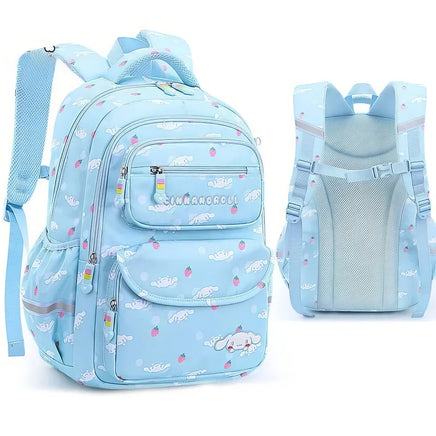 Cinnamoroll Backpack Childrens Schoolbag Primary School Spine Protection Burden Reduction Blue 31x13x42cm