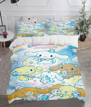 Cinnamoroll Duvet Cover Anime Cartoon Children King Size Bedding Set Queen Twin - Lusy Store LLC