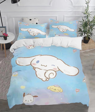 Cinnamoroll Duvet Cover Anime Cartoon Children King Size Bedding Set Queen Twin - Lusy Store LLC