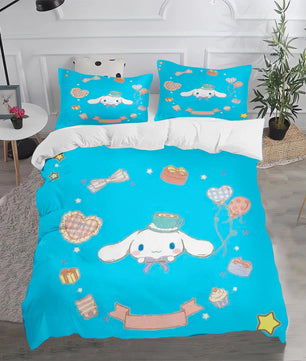 Cinnamoroll Duvet Cover Anime Cartoon Children King Size Bedding Set Queen Twin - Lusy Store LLC