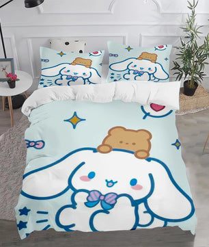 Cinnamoroll Duvet Cover Anime Cartoon Children King Size Bedding Set Queen Twin - Lusy Store LLC