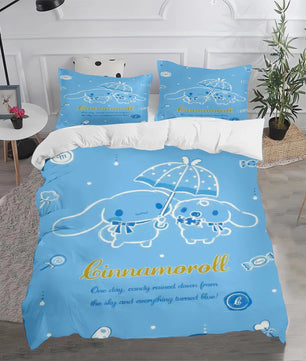Cinnamoroll Duvet Cover Anime Cartoon Children King Size Bedding Set Queen Twin - Lusy Store LLC
