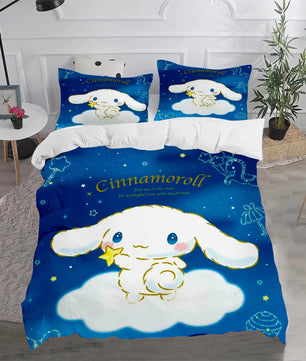 Cinnamoroll Duvet Cover Anime Cartoon Children King Size Bedding Set Queen Twin - Lusy Store LLC