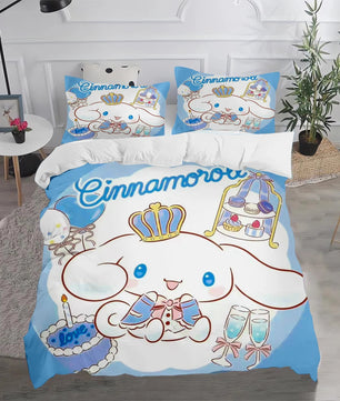 Cinnamoroll Duvet Cover Anime Cartoon Children King Size Bedding Set Queen Twin - Lusy Store LLC