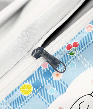 Cinnamoroll Duvet Cover Soft and Comfortable Polyester Bedding Set for All Seasons Twill Weave Single Double - Lusy Store LLC