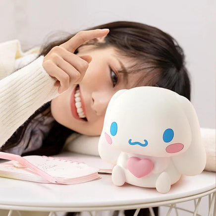 Cinnamoroll Nightlight Bedroom Bed Sleeping Pat Eye Protection Soft Light Table Lamp Cute Kid Christmas Holiday Gift