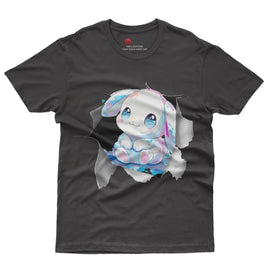 Cinnamoroll tee shirt - 3D Cute funny graphic tees - Unisex novelty cotton t shirt Black