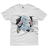 Cinnamoroll tee shirt - 3D Cute funny graphic tees - Unisex novelty cotton t shirt White