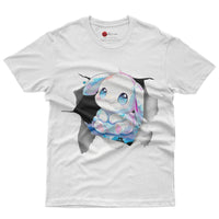 Cinnamoroll tee shirt - 3D Cute funny graphic tees - Unisex novelty cotton t shirt White