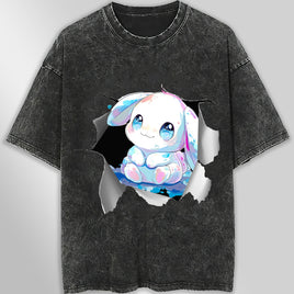 Cinnamoroll tee shirt - 3D Cute funny graphic tees - Unisex wide sleeve style - Lusy Store LLC