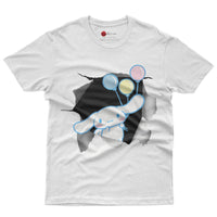 Cinnamoroll tee shirt - Cute funny graphic tees - Unisex novelty cotton t shirt White