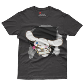 Cinnamoroll tee shirt - Cute funny graphic tees - Unisex novelty cotton t shirt Black