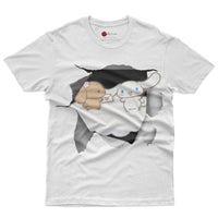 Cinnamoroll tee shirt - Cute funny graphic tees - Unisex novelty cotton t shirt White