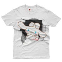 Cinnamoroll tee shirt - Cute funny graphic tees - Unisex novelty cotton t shirt White