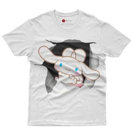 Cinnamoroll tee shirt - Cute funny graphic tees - Unisex novelty cotton t shirt White