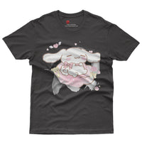 Cinnamoroll tee shirt - Cute funny graphic tees - Unisex novelty cotton t shirt Black