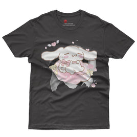 Cinnamoroll tee shirt - Cute funny graphic tees - Unisex novelty cotton t shirt Black