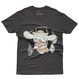 Cinnamoroll tee shirt - Cute funny graphic tees - Unisex novelty cotton t shirt Black
