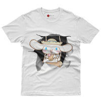 Cinnamoroll tee shirt - Cute funny graphic tees - Unisex novelty cotton t shirt White