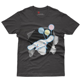 Cinnamoroll tee shirt - Cute funny graphic tees - Unisex novelty cotton t shirt Black
