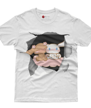 Cinnamoroll tee shirt - Cute funny graphic tees - Unisex novelty cotton t shirt - Lusy Store LLC
