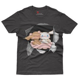 Cinnamoroll tee shirt - Cute funny graphic tees - Unisex novelty cotton t shirt Black