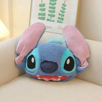 Comfortable Stitch Car Headrest Neck Pillow and Safety Belt Cover set 2 as picture