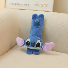 Comfortable Stitch Car Headrest Neck Pillow and Safety Belt Cover set 1 as picture