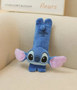 Comfortable Stitch Car Headrest Neck Pillow and Safety Belt Cover set - Lusy Store LLC