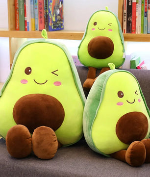 Cute 3D Avocado Stuffed Plush Toy - Lusy Store LLC