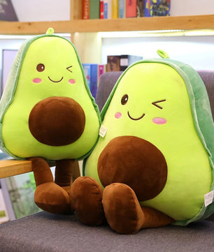 Cute 3D Avocado Stuffed Plush Toy - Lusy Store LLC