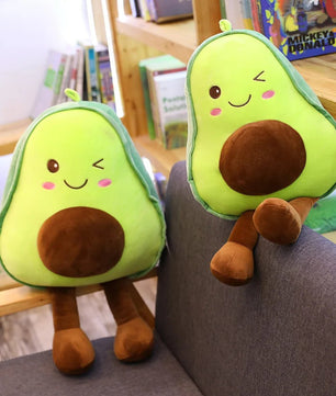 Cute 3D Avocado Stuffed Plush Toy - Lusy Store LLC