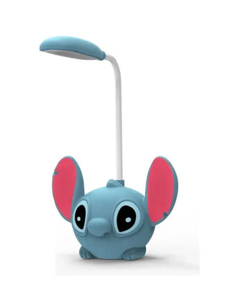 Cute Foldable LED Lilo & Stitch Desk Lamp with Pencil Sharpener - USB Rechargeable Small Book Light Small Book Lamp