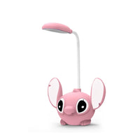 Cute Foldable LED Lilo & Stitch Desk Lamp with Pencil Sharpener - USB Rechargeable Small Book Light Small Book Lamp-02