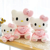 Cute Hello Kitty Plush Toys Pink Stuffed Plushie For Children Pillow Girls Birthday Xmas Gifts - Lusy Store LLC