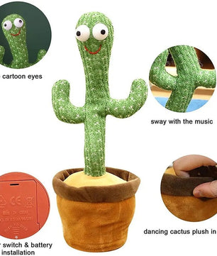 Dancing Cactus Plush Toy - Lusy Store LLC