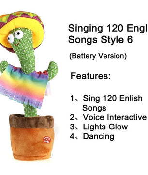 Dancing Cactus Plush Toy - Lusy Store LLC